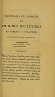 view Dissertatio medica inauguralis, de frigoris effectibus in corpus humanum, quum sanum, tum morbidum ... / eruditorum examini subjicit Robertus Lorimer.