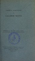 view Chemical examination of Calabar beans / by Arthur H. Salway.