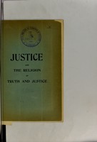 view Justice and the religion of truth and justice.