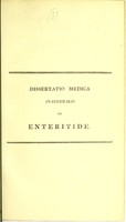 view Dissertatio medica inauguralis de enteritide ... / eruditorum examini subjicit Cuming Kidd.