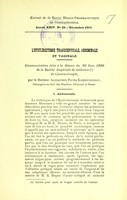 view L'hystérectomie transcervicale, abdominale et vaginale : communication faite à la Séance du 26 juin 1908 de la Société impériale de médecine de Constantinople / par Alexandre Pacha Kambouroglou.