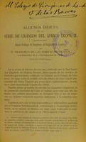 view Algunos índices de la serie de cráneos del África tropical existentes en el Royal College of Surgeons of England de Londres / por Francisco de las Barras de Aragón.
