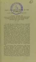 view Early diagnosis of cancer of the esophagus : a new technic of X-ray examination / Anthony Bassler.