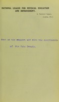 view Organised play at home and abroad : physical recreation for elementary school children out of school hours / edited by R.E. Roper ; with a preface by the Bishop of Ripon.