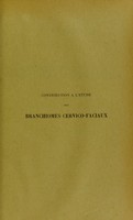 view Contribution à l'étude des branchiomes cervico-faciaux : thèse présentée et publiquement soutenue à la Faculté de médecine de Montpellier le 12 février 1913 / par Paul-Adolphe Le Doze.