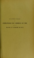 view Les données actuelles sur l'hématologie des cirrhoses du foie et de la maladie (ou syndrome) de Banti : thèse présentée et publiquement soutenue à la Faculté de médecine de Montpellier le 5 avril 1913 / par Louis Payan.