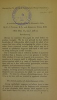 view A contribution to the study of rheumatic iritis / by F.J. Poynton and Alexander Paine.