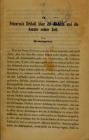 view Petrarca's Urtheil über die Medicin und die Aerzte seiner Zeit / vom Herausgeber.