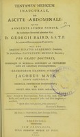 view Tentamen medicum inaugurale, de ascite abdominali ... / eruditorum examini subjicit Jacobus Mair.