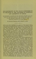 view An essay on the electricity of the blood / by R.C. Shettle.