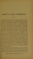 view Heredity in purpura haemorrhagica / by J.F. Knott.