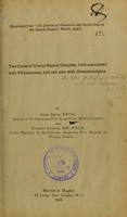 view Two cases of uterus septus unicollis, both associated with fibromyoma, and one also with haematosalpinx / by Alban Doran and Cuthbert Lockyer.