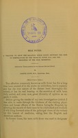 view Milk fever : a treatise to show the relation which exists between the rise in temperature on the third to fifth day, and the beginning of the milk secretion : graduation thesis presented to the Harvard Medical School / by Samuel Howe.