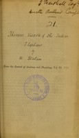 view Contributions to the anatomy of the Indian elephant. Pt. I. The thoracic viscera / by Morrison Watson.