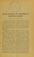 view On the diagnosis and treatment of scrofulous glands / by W. Knight Treves.