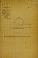 view On potassium permanganate as an antidote to vegetable poisons / by H.C. Wood.