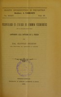 view Psicopatologia ed etiologia dei fenomeni psiconeurotici : contributo alla dottrina di S. Freud / del Gustavo Modena.