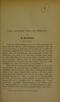 view Ueber accessorische Tuben und Tubenostien / von R. Kossmann.