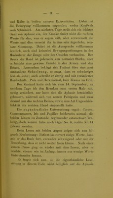 Eine besondere Art der Wortblindheit (Dyslexie) / von R. Berlin