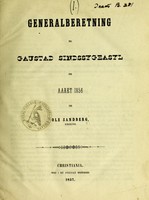 view Generalberetning fra Gaustad Sindssygeasyl for aaret 1856[-1858, 1860-1862] / ved Ole Sandberg.