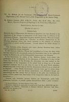 view On methods for the continuous (photographic) and quasi-continuous registration of the diurnal curve of the temperature of the animal body / by Arthur Gamgee.