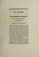 view De l'examen et de l'ouverture des cadavres, sous le rapport médico-légal : thèse soutenue publiquement à la Faculté de médecine de Montpellier, en présence des juges du concours, le 21 février 1835 / par E. René.