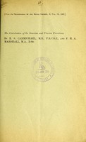 view The correlation of the ovarian and uterine functions / by E.S. Carmichael.