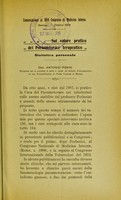 view Sul valore pratico del pneumotorace terapeutico : statistica personale  / Antonio Pisani.