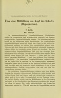 view Über eine Missbildung am Kopf des Schafes (Hypognathus) / von P. Fulde.