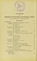 view Verhandlungen der Gesellschaft für Geburtshülfe und Gynäkologie zu Berlin vom 11. November bis 9. Dezember 1904.