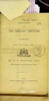 view Report on the sanitary condition of Leeds for the year 1870.