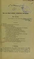 view Über den ablauf einfacher Willkürlicher Bewegungen : habilitationsschrift zur elangung der venia legendi in der psychiatrie vorgelegt der hohen medizinishcen fakultät der Ludwig-Maximilians-Universität zu München.