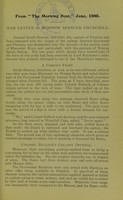 view G Lenthal Cheatle : Honing Spruit, South Africa : [Extracts from newspapers referring to his services in the Boer War].