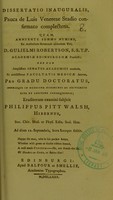 view Dissertatio inauguralis, pauca de luis venereae stadio confirmato complectens / [Philip Pitt Walsh].