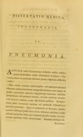 view Dissertatio medica, inauguralis, de pneumonia / [James Forsythe].