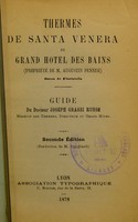 view Thermes de Santa Venera et Grand Hotel des Bains (propriété de M. Augustin Pennisi) : Guide / Joseph Grassi Russo.