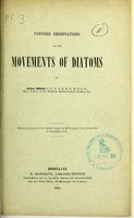 view Further observations on the movements of diatoms / by Jabez Hogg.