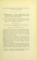 view Contributions to the morphology and development of the femal urogenital organs in the marsupialia / by Jas. P. Hill.