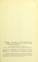 view A biometric analysis of some insemination-labour and menstrual-labour curves in certain mammalia / by D. Berry Hart.
