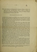 view On the structure and development of the Cysticercus cellulosae, as found in the muscles of the pig /cby George Rainey ; communicated by R. D. Thomson.