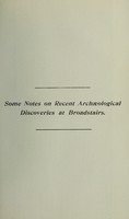 view Some notes on recent archaeological discoveries at Broadstairs / by Howard Hurd.