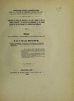 view Comparer les forces qui régissent la vie chez l'homme et chez les animaux vertébrés, en apprécier les différences et les ressemblances en vue des progrès de l'anthropologie médicale : thèse que soutiendra publiquement le 18 du mois de mai 1855 / J.-G.-C.-Jules Bouliech.