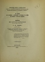 view Des lumières que l'anatomie, la physiologie, la physique et la chimie ont fournies à l'étude des sécrétions : thèse que soutiendra publliquement le 21 du mois de mai 1855 / V.-F. Faget.