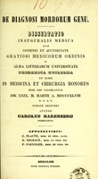 view De diagnosi morborum genu : dissertatio inauguralis medica ... / auctor Carolus Harenberg.