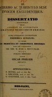 view De scirrho ac tuberculo sese invicem excludentibus : dissertatio inauguralis ... / auctor Oscar Prieger.