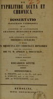 view De typhlitide acuta et chronica : dissertatio inauguralis pathologica ... / auctor Eduardus Stute.