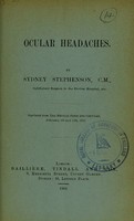 view Ocular headaches / by Sydney Stephenson.