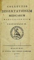 view Collectio dissertationum medicarum Marburgensium.