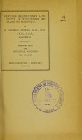 view Certain elementary concepts in education applied to medicine / by J. George Adami.