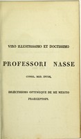 view De hydrophobia spuria sive rabie canina spuria in hominibus : dissertatio inauguralis medica ... / publice defendet Elias Oppenheim.